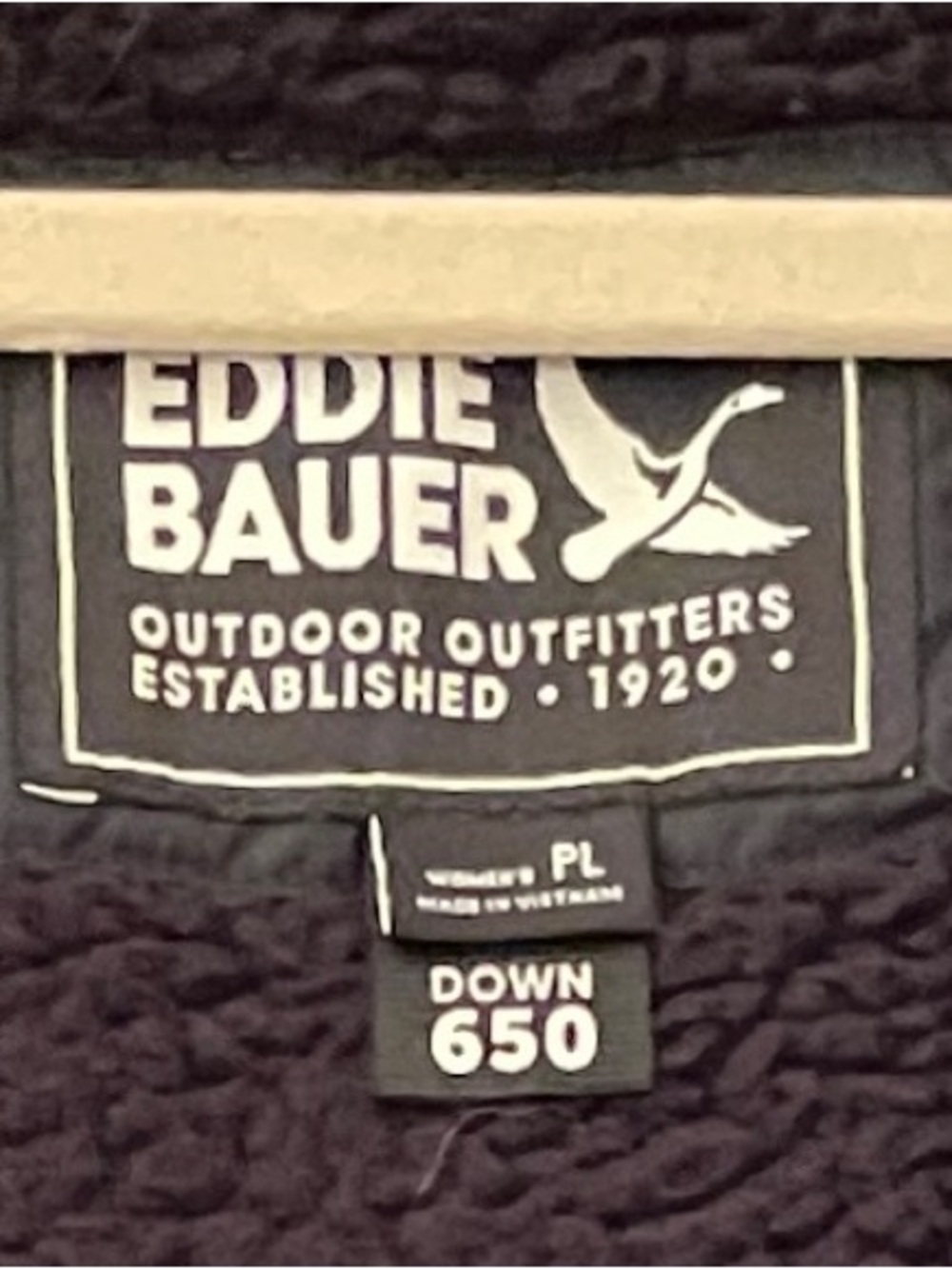 Eddie Bauer 650 Black Long Puffer Coat with Faux Fur Hood - Picture 11 of 11